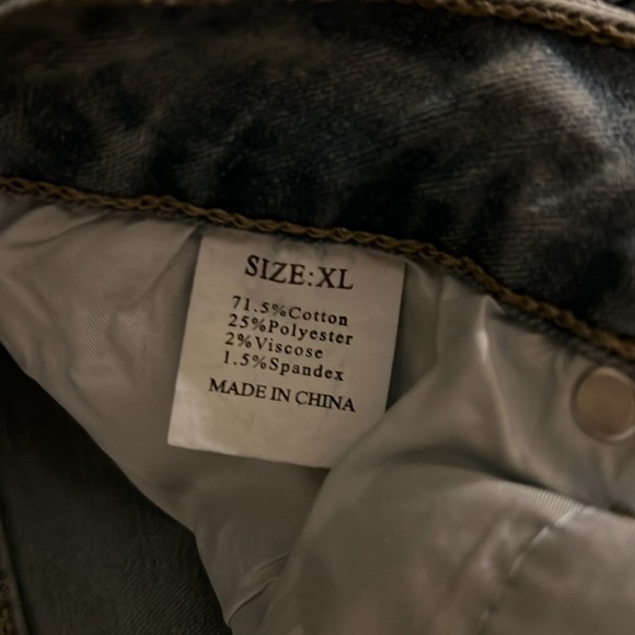 High Waist Split Jeans Wide Leg Denim Pant - Picture 4 of 5